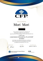 資格認定証―日本ＦＰ協会